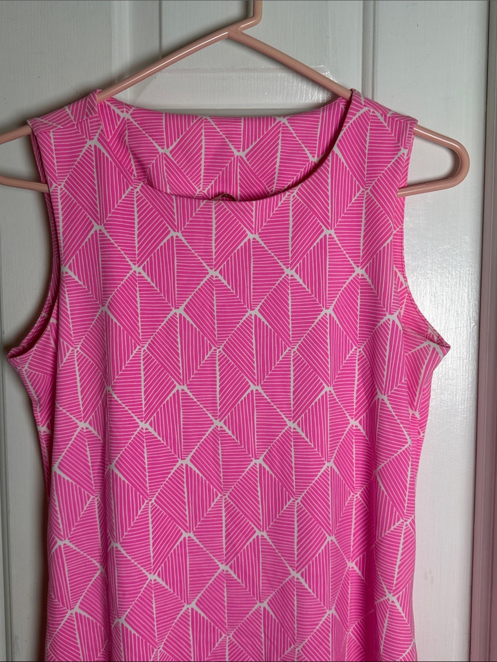 Mahi Gold Pink &  White Short Docksider Dress in Nylon & Spandex Size M - Picture 2 of 6